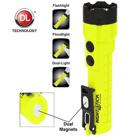 BAYCO Dual-Light Flashlight With Dual Magnets - Green XPP-5422GMX